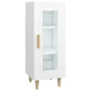 vidaXL Credenza bianca 34,5x34x90 cm Materiale a base di Anteprima dell’immagine prodotto 2
