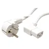 GOOBAY Kabel síťový, CEE 7/7(M) - IEC320 C13, 90°, 2m, bílý Náhled obrázku produktu 4