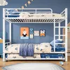 Lit superposé pour enfants avec lit gigogne, en fer, Voir les images du produit 5