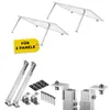 2x Solarpanel Bodenhalterung PV Aufständerung verstellbar Produktbild-Vorschau 2