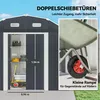 Outsunny Gerätehaus aus Stahl, 2,7 m² Geräteschuppen mit Produktbild-Vorschau 5