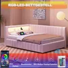 OKWISH Lit Banquette 140x200 cm - Lit avec Éclairage LED et Voir les images du produit 4