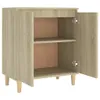 vidaXL Sideboard mit Massivholz Beinen Sonoma Eiche Produktbild-Vorschau 8