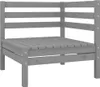 vidaXL 3-tlg. Garten-Lounge-Set Grau Massivholz Kiefer Produktbild-Vorschau 3