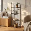Regał ścienny metalowy, 4-poziomowy, 35 x 27 x 115,5 cm Podgląd zdjęcia produktu 3