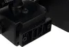 A close-up view of a black plastic mounting bracket attached to a black electronic device. Anteprima dell’immagine prodotto