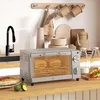 HOMCOM Minioven, 9 liter, met bakplaat, grillrooster, Productafbeelding-voorbeeld 2