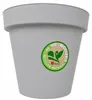 Vaso da fiori Benza con tubo di scolo, grigio chiaro – Set Anteprima dell’immagine prodotto 4