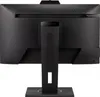 The back of a black ViewSonic monitor on a white background. Produktbild-Vorschau