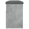 vidaXL Lavica na topánky betónová sivá 82x32x45,5 cm Náhľad obrázku produktu 6