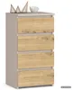 Kommode CL4 Kaschmir 40 cm 4 Schubladen Front Artisan-Eiche Produktbild-Vorschau 1