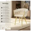 tectake® Set jídelní židle Astano čalouněná, se sametovým Náhled obrázku produktu 2