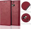 Cadorabo Hülle für HTC ONE M8 Schutz Hülle in Rot Produktbild-Vorschau 2