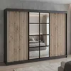 Schwebetürenschrank, 3-türig Schrank mit 4 Schubladen, und Produktbild-Vorschau 1