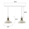 Asletl Pendelleuchte Esstisch 2 Flammig Metall 41 cm, Produktbild-Vorschau 5