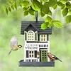Mangeoire à oiseaux Relaxdays, en bois, à suspendre, style Voir les images du produit 2