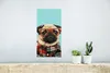 MuchoWow® Poster Hund - Hipster - Brille - Bluse 20x40 cm - Produktbild-Vorschau 5