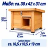 Relaxdays: Casita para erizos con base, entrada Vista previa de la imagen del producto 4