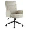 A beige office chair with a high back and armrests on a white background. Produktbild-Vorschau