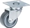 50 mm 2"-Rollen mit grauem Gummireifen, drehbar und Produktbild-Vorschau 2