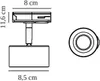 Nordlux Link Clyde LED Stromschiene schwarz Schienenleuchte Produktbild-Vorschau 8