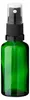 5x Grüne Glasflasche 50 ml mit schwarzem Zerstäuber Produktbild-Vorschau 3