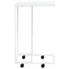 vidaXL Beistelltisch mit Rollen Weiß 40x30x63,5 cm Produktbild-Vorschau 4