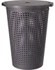 Waschekorb mit Deckel – dunkelgrau – 35 Liter – 40 x 52 cm Produktbild-Vorschau 2