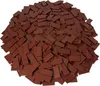 A pile of small, rectangular, brown LEGO bricks. Podgląd zdjęcia produktu