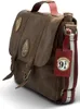 A brown leather messenger bag with Harry Potter-themed embellishments. Anteprima dell’immagine prodotto