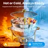 WARMOUNTS Chafing Dish Set 4-dielna sada zlatá 8QT nerezová Náhľad obrázku produktu 6