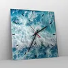 Wanduhr - Quadrat - Glasuhr - Meer Welle Ozean - 40x40cm - Produktbild-Vorschau 4