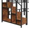 Platzsparendes Hochbett 140x200cm Metall Schwarz mit Produktbild-Vorschau 15