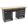 HBM Werkbank 171 cm mit 6 Schubladen und Tür, Arbeitsplatte Produktbild-Vorschau 1