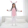 Onesie Kigurumi Pyžamo Králik Prevlek Kostým Deti 125 - Náhľad obrázku produktu 4