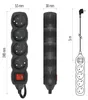 Prodlužovací kabel 5 m / 4 zásuvky / s vypínačem / černý / PVC / 1 mm2 Produktbild-Vorschau