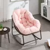 Fauteuil à bascule d'extérieur en rotin avec coussin et Voir les images du produit 14