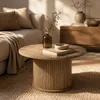 Rillierter Couchtisch SCAVA, Ø 70 x 40 cm Produktbild-Vorschau 2