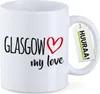 Huuraa Kaffeetasse Glasgow my love 330ml Weiß Keramik Produktbild-Vorschau 1