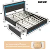 UnboxG Čalúnená posteľ 180x200cm s USB a zásuvkami, posteľ Náhľad obrázku produktu 6