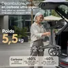 Déambulateur pliable et léger ELONEO en carbone avec siège, Voir les images du produit 3