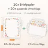 Friendly Fox Briefpapier Set "Blumen", DIN A4 Briefpapier Produktbild-Vorschau 9
