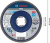 PRO X571 Fächerschleifscheibe X-Lock, gerade, 125 mm, K40 Produktbild-Vorschau 2