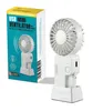A white USB mini ventilator with its packaging. Produktbild-Vorschau
