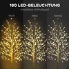 HOMCOM LED-boom, 180 cm, kerstboom met 180 LED-lampjes, 3 Productafbeelding-voorbeeld 4