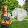 tectake® Gewächshaus 7,7 m³ 185 x 250 x 195 cm Produktbild-Vorschau 7