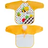 3 Set Wasserdicht Lätzchen Lätzchen Babylätzchen mit Ärmeln Produktbild-Vorschau 2