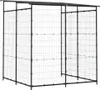 vidaXL Fahrradschuppen 190x190x222 cm Stahl Schwarz Produktbild-Vorschau 10