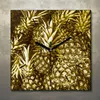 Wohnzimmer Leinwand Uhr Geräuschlos Küche 30x30 Goldenes, Produktbild-Vorschau 1