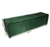 mg design Polsterhocker, 45x160 cm, Farbe grün – weicher Produktbild-Vorschau 1